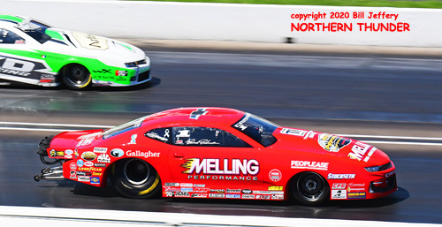 (near lane) Erica Enders vs (far lane) Kenny Delco